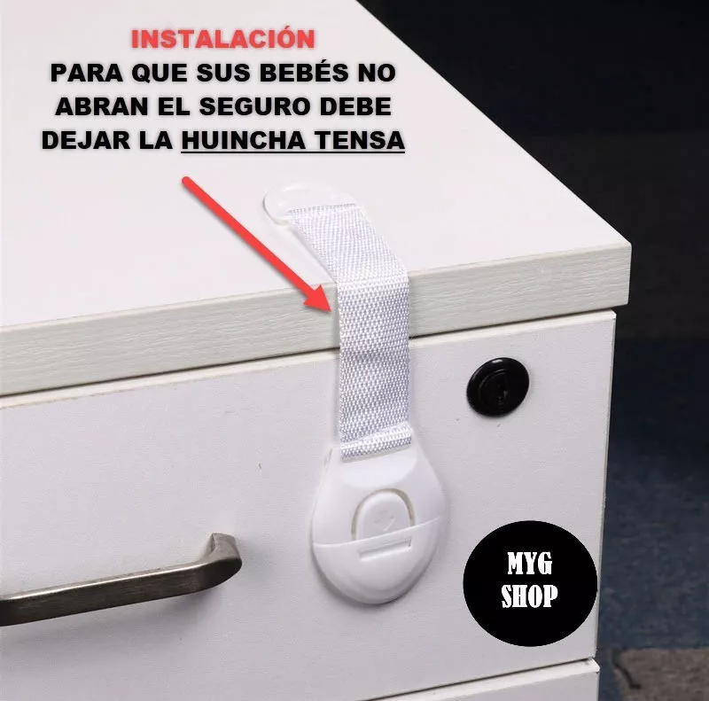Seguro de Puertas y Gavetas para Bebes Seguridad Protección - Image 6