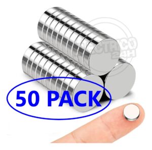 Imanes de Neodimio Redondos 8x3mm pack de 50 unidades Electrico24h.