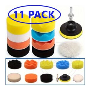 Kit 11 Piezas Pulir Carros Faros Motos Mopas Repuesto 3 Pulgadas