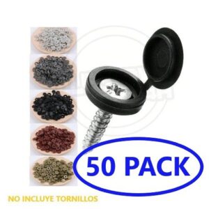 Tapa Tornillo Decorativo De Plástico (50) Pack De Tapa Tornillos
