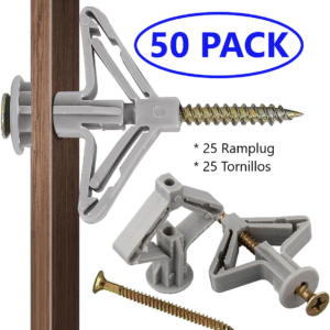 Ramplug Tipo Mariposa Para Drywall, Mdf Carpintería