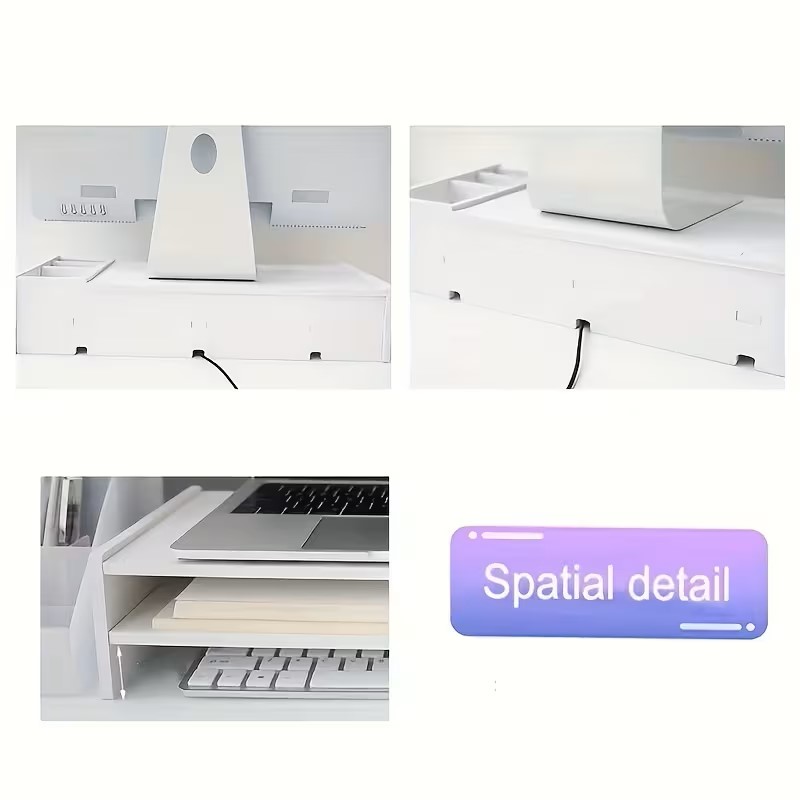 Mesa Base Monitor Pc Laptop Organizador Escritorio Oficina - Image 5